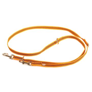 Julius-K9 Ramal policial naranja de goma entretejida 20 mm x 2,2m