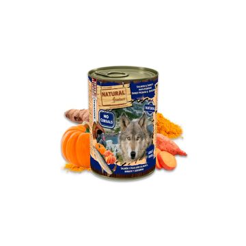 Natural Greatness Salmón y pavo con calabaza, boniato y curcumina 400 g