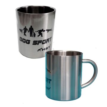HST Taza Dog Sport de acero inoxidable