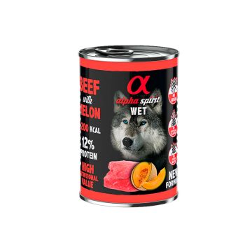 Alpha Spirit Alimento húmedo de ternera con melón 400 g