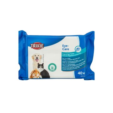Toallitas Trixie para cuidado ocular con Aloe Vera para perros, gatos y pequeños animales