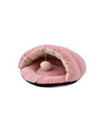 Nayeco Cama cueva rosa con pelota 45 cm x 43 cm x 25 cm