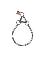 HS Sprenger Collar eslabón retorcido con restricción de acero inoxidable negro 1,5 mm
