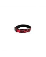 Collar X-TRM Neon rojo y negro con interior acolchado y bandas reflectantes