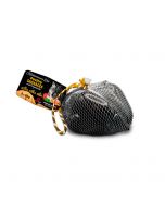 Bolsa de red con cinco salchichas de comida húmeda para perro Alpha Spirit Mediterranean Poultry con verduras.