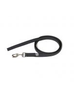 Julius-K9 Correa negra de goma entretejida 14 mm sin asa