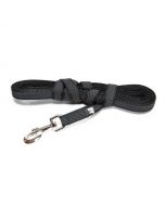 Julius-K9 Correa negra de goma entretejida 20 mm sin asa