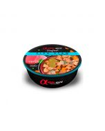 Alimento húmedo para perros con 97% atún fresco, verduras y especias, marca Alpha Spirit