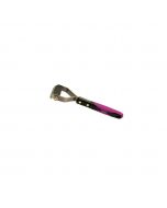 Herramienta de deslanado para perro Ibañez Coat de 12 hojas con mango ergonómico negro y fucsia.