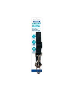 Adaptador de cintur&oacute;n de seguridad para perros Nayeco en color negro, ajustable de 30 a 60 cm, en su embalaje original