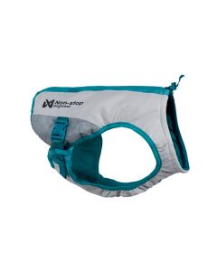 Chaleco refrescante para perros Non-stop Dogwear gris y turquesa con tecnología 3Chill tec