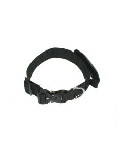 Collar táctico para perro Sporthund negro con asa de control y cierre rápido