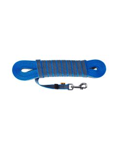 Dingo Correa azul de entrenamiento de goma entretejida 20 mm sin asa