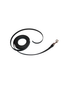 Sporthund Correa negra de Biothane 16 mm sin asa