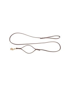 Dingo Gear Correa de cuero con doble asa 10 mm x 1,8 m