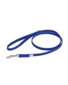 Julius-K9 Correa azul de goma entretejida 20 mm con asa