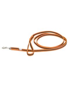 Julius-K9 Correa naranja de goma entretejida 14 mm con asa