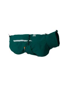 Capa impermeable Non-stop dogwear Fjord lined raincoat verde azulado con forro Primaloft y detalles reflectantes.