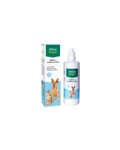 Bote y caja de limpiador auricular OtiCan Stangest 125ml higiene oídos perros y gatos