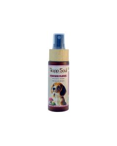 Perfume floral natural para mascotas con aceite de geranio y lemongrass, 50 ml, Bopp Soul.